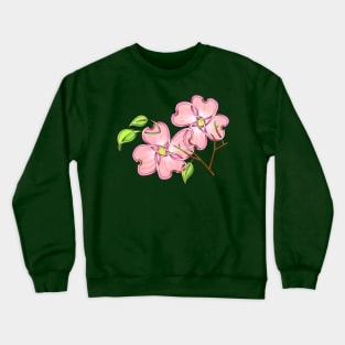 Pink dogwood Crewneck Sweatshirt